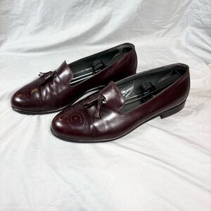 Vintage Bally Of Switzerland Alan Tassle Loafers Men’s 10.5 Eee Burgundy